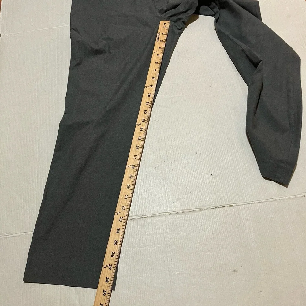 J.Crew Bowery Pants Mens Size 34‎ X 29 Gray Cotton Flat Front Casual Dress
